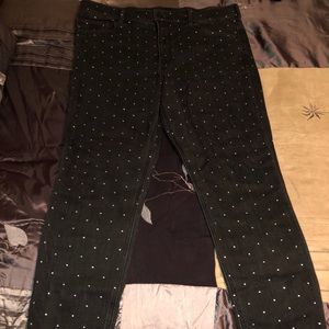 Women’s Express Embellished Black Jeans Sz 16